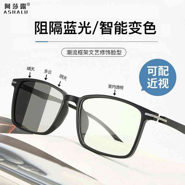 sunglasses posensitive color changing ultra light flat lens can be equipped with myopia frame tr90 anti blue glasses f0o7, White;black
sunglasses posensitive color changing ultra light flat lens can be equipped with myopia frame tr90 anti blue glasses f0o7, White;black