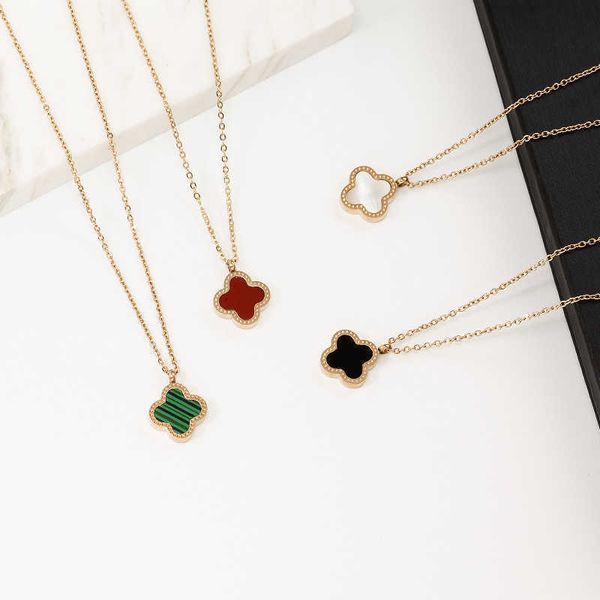 titanium steel clover clavicle chain women's fashion versatile lucky grass pendant simple and elegant necklace jewelry, Silver
titanium steel clover clavicle chain women's fashion versatile lucky grass pendant simple and elegant necklace jewelry, Silver