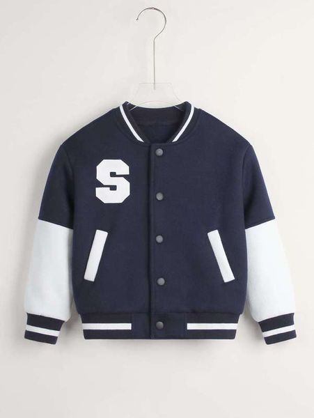 toddler boys letter graphic striped trim color block bomber jacket she, Blue;gray
toddler boys letter graphic striped trim color block bomber jacket she, Blue;gray