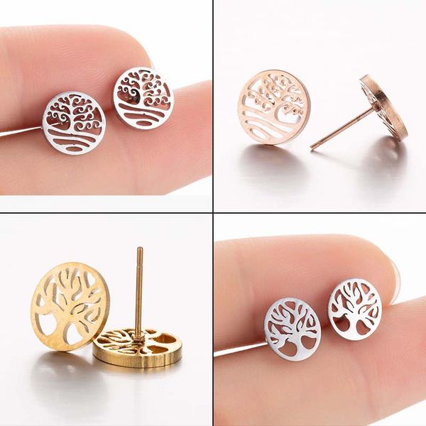 vintage bohemia tree of life earrings lotus black leaf tree earings stainless steel jewelry for women studs, Golden;silver
vintage bohemia tree of life earrings lotus black leaf tree earings stainless steel jewelry for women studs, Golden;silver
