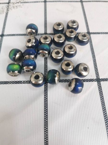 8mm diy mood bead stainless steel color change loose beads fit ring necklace 100pcs/lot, Black
8mm diy mood bead stainless steel color change loose beads fit ring necklace 100pcs/lot, Black