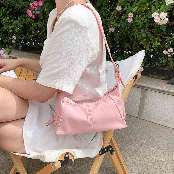 brand designer shoulder bags nylon light ladies purses and handbags casual small female clutch weekend pink japanese y220413
brand designer shoulder bags nylon light ladies purses and handbags casual small female clutch weekend pink japanese y220413