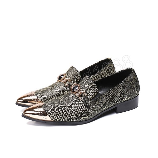 british style metal pointed toe slip on men flat shoes banquet party men genuine leather shoes mens dress shoe, Black
british style metal pointed toe slip on men flat shoes banquet party men genuine leather shoes mens dress shoe, Black