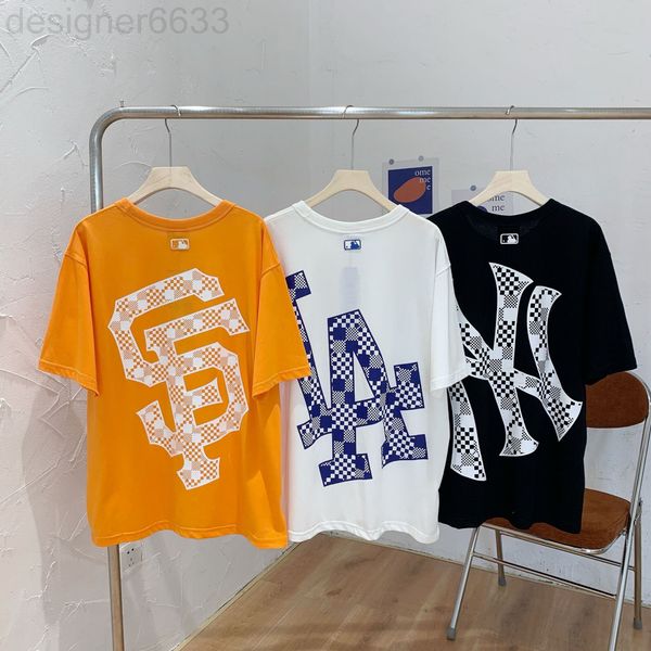 women's t-shirt designer korea chao brand summer checkerboard back large print men's and loose short sleeve c8m0, White
women's t-shirt designer korea chao brand summer checkerboard back large print men's and loose short sleeve c8m0, White