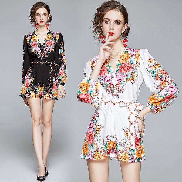 new summer v-collar puff sleeve 2pcs sets women print sashes bow casual fashion temperament shirt blouse short suits outfits, Gray
new summer v-collar puff sleeve 2pcs sets women print sashes bow casual fashion temperament shirt blouse short suits outfits, Gray