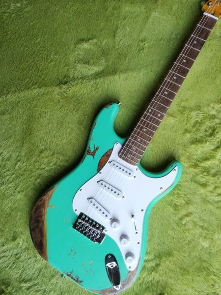 diy factory standard 6-string vintage green electric guitar fast
diy factory standard 6-string vintage green electric guitar fast