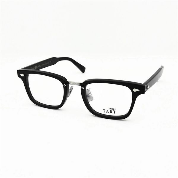 james tart 216 optical eyeglasses for retro style anti-blue light lens plate full frame with box, White;black
james tart 216 optical eyeglasses for retro style anti-blue light lens plate full frame with box, White;black