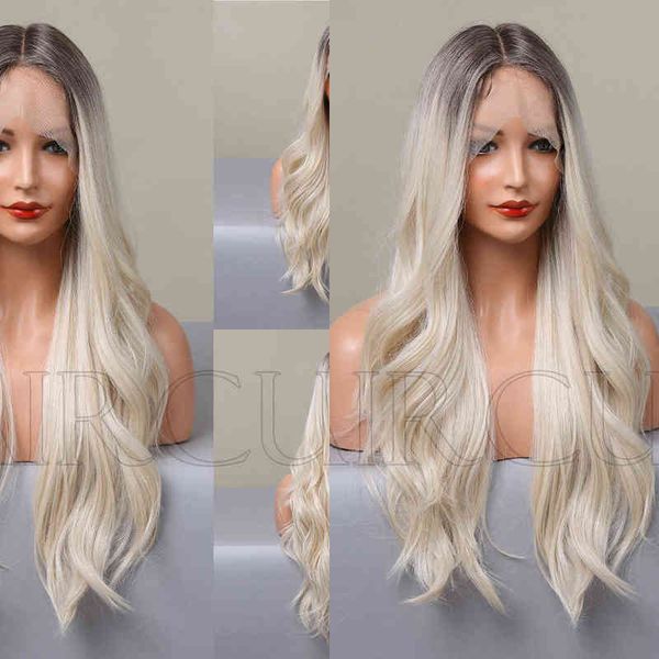 wigs women synthetic wigs style women's split dyed brown gradient white gold long curly wig headcover wigs 220601, Black
wigs women synthetic wigs style women's split dyed brown gradient white gold long curly wig headcover wigs 220601, Black