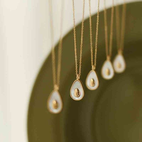 amaiyllis 18k gold fashion cute shell avocado clavicle chain creative fruit necklace jewelry gift, Silver
amaiyllis 18k gold fashion cute shell avocado clavicle chain creative fruit necklace jewelry gift, Silver
