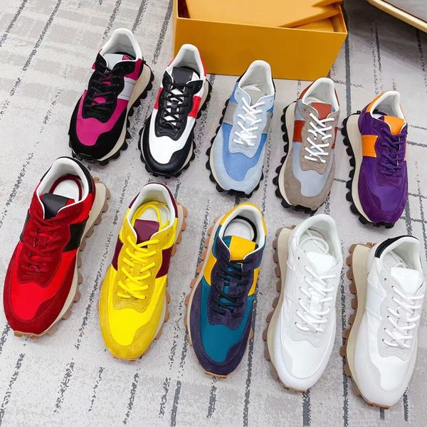 luxury designer couple casual shoes classic mixed color calfskin down cloth stitching thick bottom dad shoe low-runner trainers stylish plat
luxury designer couple casual shoes classic mixed color calfskin down cloth stitching thick bottom dad shoe low-runner trainers stylish plat