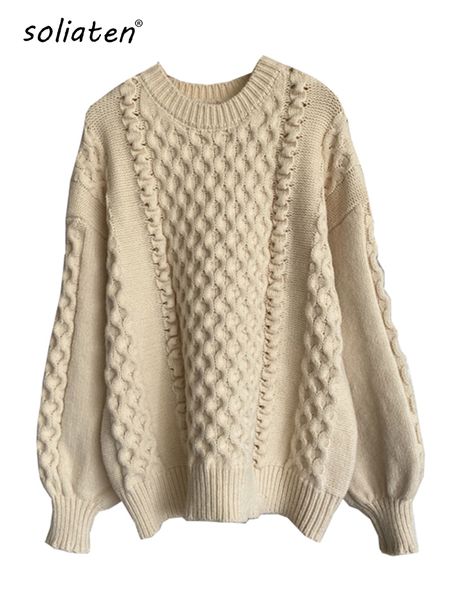 fashion fall winter 2022 female women sweater long sleeve twist o-neck thick warm casual pullover c-182, White;black
fashion fall winter 2022 female women sweater long sleeve twist o-neck thick warm casual pullover c-182, White;black