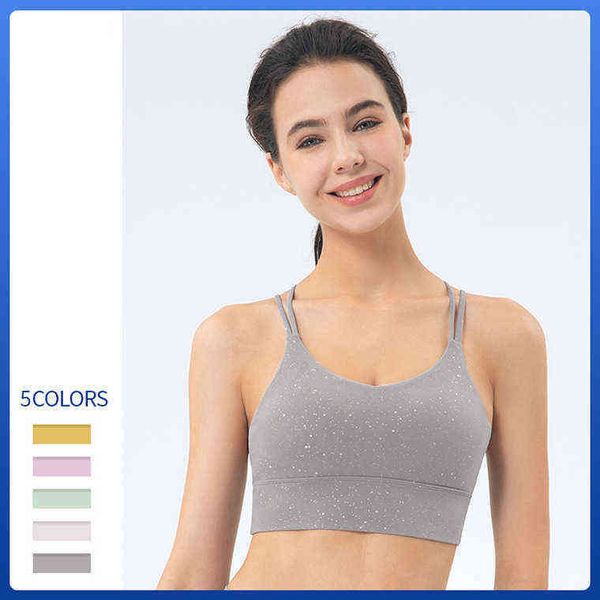 lulu bras brand yoga sports underwear women's silver sprinkling double thin shoulder straps cross beautiful vest back shockproof fitnes, Red;black
lulu bras brand yoga sports underwear women's silver sprinkling double thin shoulder straps cross beautiful vest back shockproof fitnes, Red;black