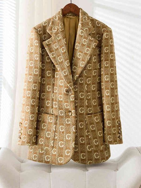 women's suits blazers british style coffee brown high-end silhouette suit coat women's luxury brand winter thickened worsted wool, White;black
women's suits blazers british style coffee brown high-end silhouette suit coat women's luxury brand winter thickened worsted wool, White;black