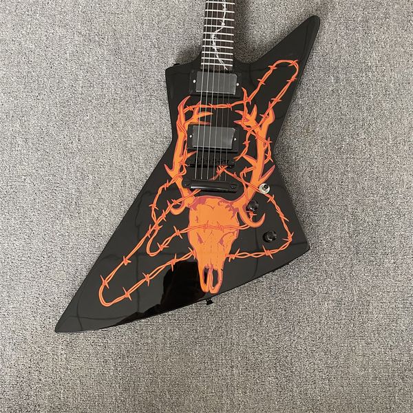 in stock-unique shaped electric guitar, body deer head pattern, fingerboard inlaid guitar, accepted to order
in stock-unique shaped electric guitar, body deer head pattern, fingerboard inlaid guitar, accepted to order