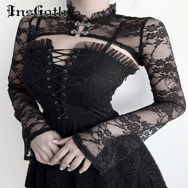 insgoth lace short sweatshirts women vintage flower embroidery long sleeve sweatshirts gothic streetwear party elegant 220805, White
insgoth lace short sweatshirts women vintage flower embroidery long sleeve sweatshirts gothic streetwear party elegant 220805, White