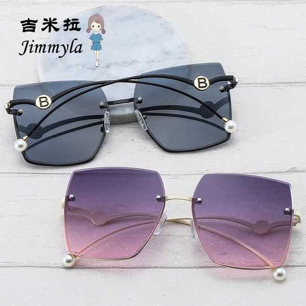 personalized metal half frame women's sunglasses ele pearl b box, White;black
personalized metal half frame women's sunglasses ele pearl b box, White;black