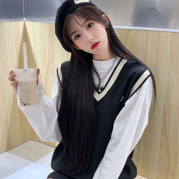 designer korean new style with solid color ouyang nana same sweater vest pullover women's loose 2002 luxury, White
designer korean new style with solid color ouyang nana same sweater vest pullover women's loose 2002 luxury, White