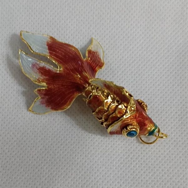 new large 7.5cm fine cloisonne cute fish charms diy pendant for jewelry making enamel high end goldfish keychain accessories gift, Bronze;silver
new large 7.5cm fine cloisonne cute fish charms diy pendant for jewelry making enamel high end goldfish keychain accessories gift, Bronze;silver