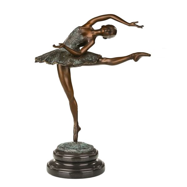ballet dance statue bronze young girl dancing sculpture modern figurine ballerina art gorgeous home decoration gifts, Silver
ballet dance statue bronze young girl dancing sculpture modern figurine ballerina art gorgeous home decoration gifts, Silver