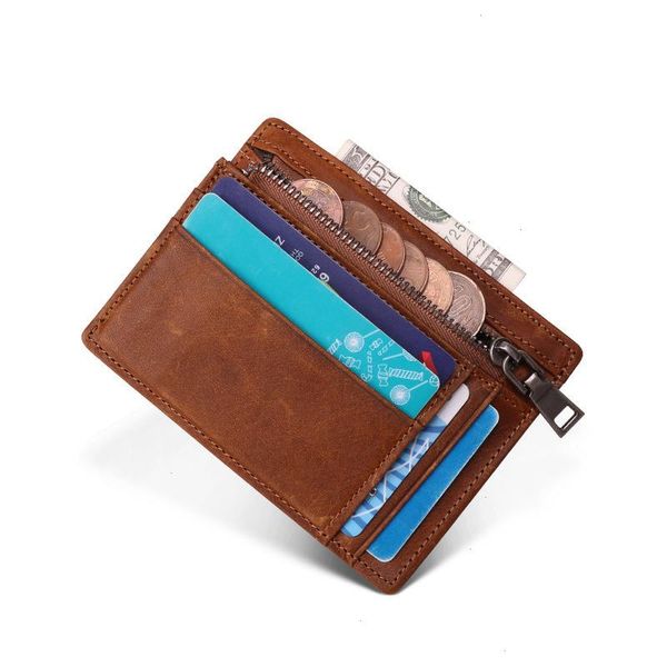 super slim soft wallet 100 genuine leather mini credit card zipper purse holders men thin small coin, Red;black
super slim soft wallet 100 genuine leather mini credit card zipper purse holders men thin small coin, Red;black