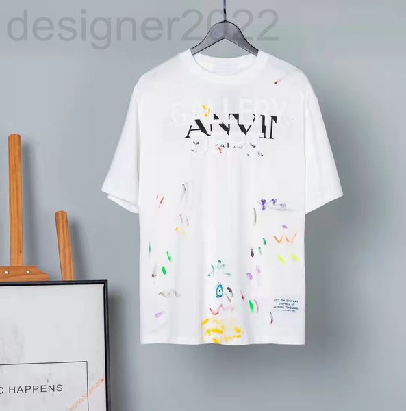 women's t-shirt designer loose 22ss fashion brand co bred graffiti ink splashing short sleeve t-shirt for men women gyb3, White
women's t-shirt designer loose 22ss fashion brand co bred graffiti ink splashing short sleeve t-shirt for men women gyb3, White