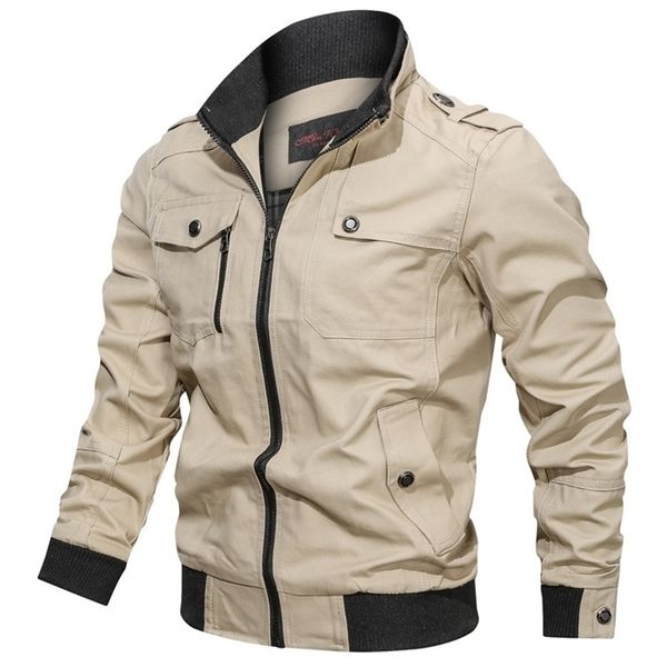 causal jacket men bomber jackets autumn fashion pilot coat army men's cargo flight coats male windbreaker jacket military cotton 201128, Black;brown
causal jacket men bomber jackets autumn fashion pilot coat army men's cargo flight coats male windbreaker jacket military cotton 201128, Black;brown
