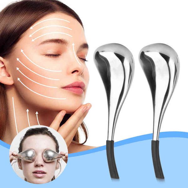 ice globes spoon massager stainless steel facial massage stick for face eye roller skin care tools 220510
ice globes spoon massager stainless steel facial massage stick for face eye roller skin care tools 220510