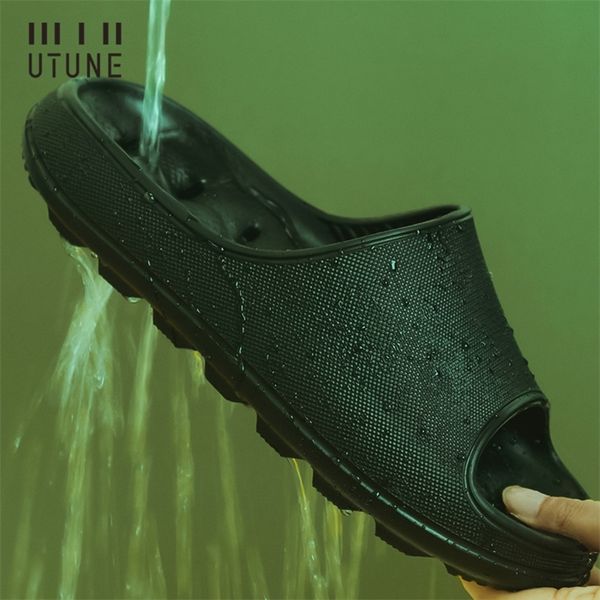 utune eva home slippers men bathroom shoes hole leaking sandals indoor men shoes shower women slipper anti-slip summer slides 220425, Black
utune eva home slippers men bathroom shoes hole leaking sandals indoor men shoes shower women slipper anti-slip summer slides 220425, Black