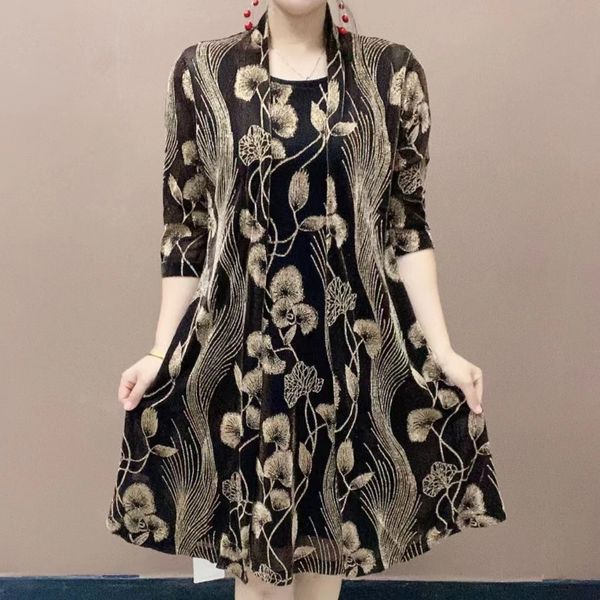black dress, Black;gray