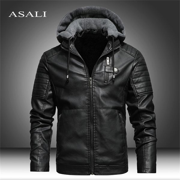 men winter leather jackets coat motorcylce casual fleece thicken motorcycle pu jacket biker warm leather men brand clothing 220406, Black;brown
men winter leather jackets coat motorcylce casual fleece thicken motorcycle pu jacket biker warm leather men brand clothing 220406, Black;brown