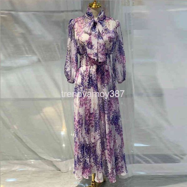 dresses holiday casual style printed elegant long skirt purple wisteria women's dress with large waist, Black;gray
dresses holiday casual style printed elegant long skirt purple wisteria women's dress with large waist, Black;gray