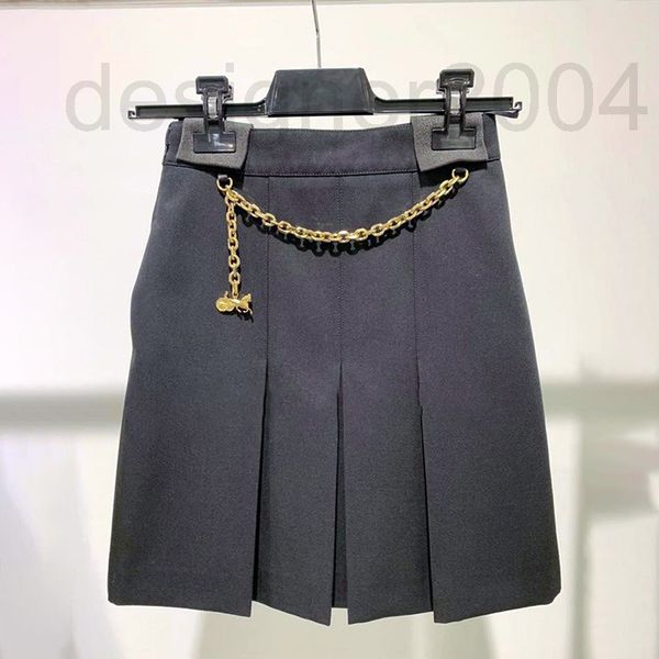 skirts designer ins style carriage chain 2021 early spring new high waist thin pleated skirt with closed a-shaped gx35, Black
skirts designer ins style carriage chain 2021 early spring new high waist thin pleated skirt with closed a-shaped gx35, Black