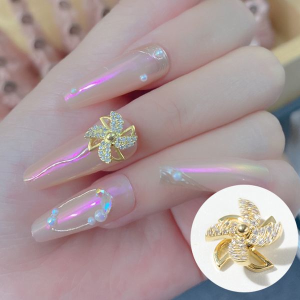 nail art spinning pinwheel decorations metal zircon windmill style nail jewelry, Silver;gold
nail art spinning pinwheel decorations metal zircon windmill style nail jewelry, Silver;gold