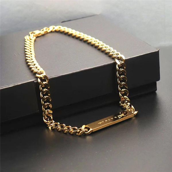 chains alyx 9sm necklace titanium steel men women polishing logo engraved plaque necklaces stainless lobster clasp hip hopchains, Silver
chains alyx 9sm necklace titanium steel men women polishing logo engraved plaque necklaces stainless lobster clasp hip hopchains, Silver