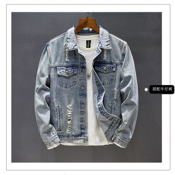 men's jackets autumn men's slim denim jacket embroidered lapel long sleeve fashion 7gig, Black;brown
men's jackets autumn men's slim denim jacket embroidered lapel long sleeve fashion 7gig, Black;brown