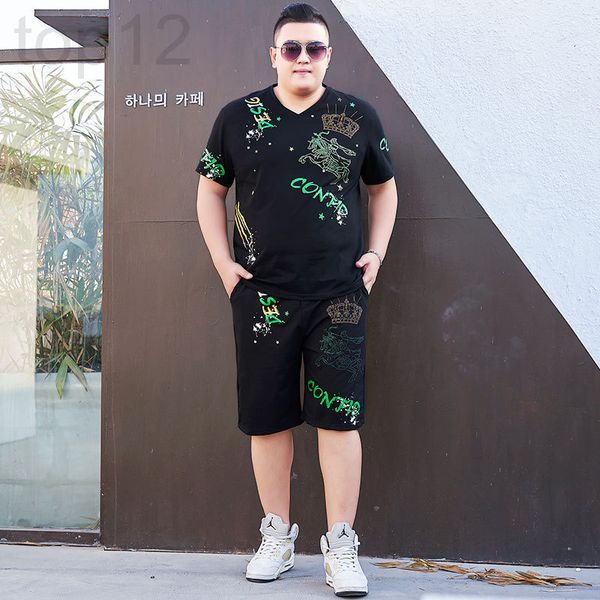 men's casual shirts designer fat man super large loose short sleeve summer suit fat t-shirt with sports men's two piece 80o8, White;black
men's casual shirts designer fat man super large loose short sleeve summer suit fat t-shirt with sports men's two piece 80o8, White;black