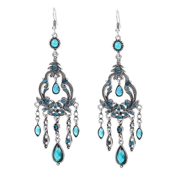 ethnic long water drop tassel earrings for women boho retro red hollow flower rhinestone crystal dangle earings wedding jewelry, Silver
ethnic long water drop tassel earrings for women boho retro red hollow flower rhinestone crystal dangle earings wedding jewelry, Silver
