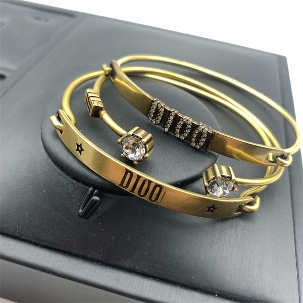 10% off jewelry the new brass letter three piece bracelet for women, Black 
10% off jewelry the new brass letter three piece bracelet for women, Black