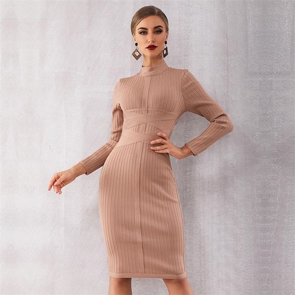 winter new celebrity party bodycon bandage dress women long sleeve oneck elegant night out club dress women vestidos y200103, White;black
winter new celebrity party bodycon bandage dress women long sleeve oneck elegant night out club dress women vestidos y200103, White;black