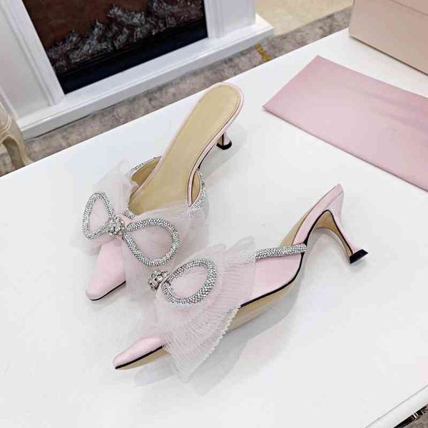 women's slippers fashionable silk summer shoes pointed high-heeled slippers bow decorative series, Black
women's slippers fashionable silk summer shoes pointed high-heeled slippers bow decorative series, Black