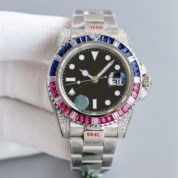watch automatic mechanical diamond watches 40mm stainless steel wristband for men wristwatch wristwatches classic montre de luxe, Silver
watch automatic mechanical diamond watches 40mm stainless steel wristband for men wristwatch wristwatches classic montre de luxe, Silver