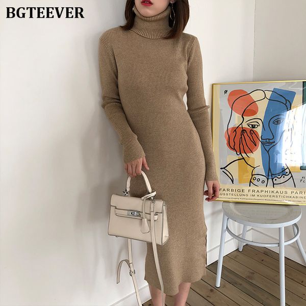 autumn winter women sweater dress turtleneck full sleeve slim stretch vestidos femme side split midi female knitted dress 2022, Black;gray
autumn winter women sweater dress turtleneck full sleeve slim stretch vestidos femme side split midi female knitted dress 2022, Black;gray