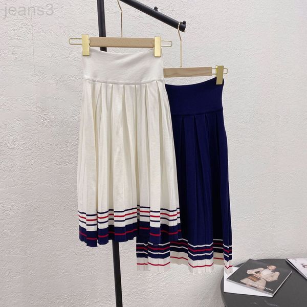 skirts designer 22 spring and summer tb style ice silk knitting contrast stripe high waist a-word casual versatile pleated skirt q5jw, Black
skirts designer 22 spring and summer tb style ice silk knitting contrast stripe high waist a-word casual versatile pleated skirt q5jw, Black
