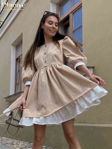 clacive fashion half sleeve brown women's summer dress bodycon o-neck office mini dresses casual elegant patchwork female dress t220804, Black;gray
clacive fashion half sleeve brown women's summer dress bodycon o-neck office mini dresses casual elegant patchwork female dress t220804, Black;gray