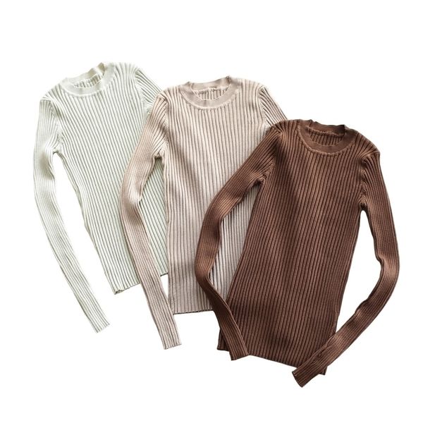 women sweater pullover basic ribbed sweaters cotton knitted solid crew neck with thumb hole 220813, White;black
women sweater pullover basic ribbed sweaters cotton knitted solid crew neck with thumb hole 220813, White;black