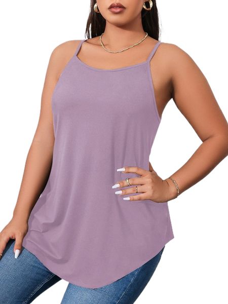 plus solid cami u1ea#, Black