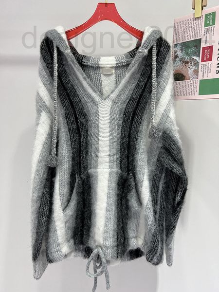 women's sweaters designer shenzhen nanyou high-end cel 'sailinjia grey gradient mohair drawstring hooded knitted sweater gwko, White;black
women's sweaters designer shenzhen nanyou high-end cel 'sailinjia grey gradient mohair drawstring hooded knitted sweater gwko, White;black