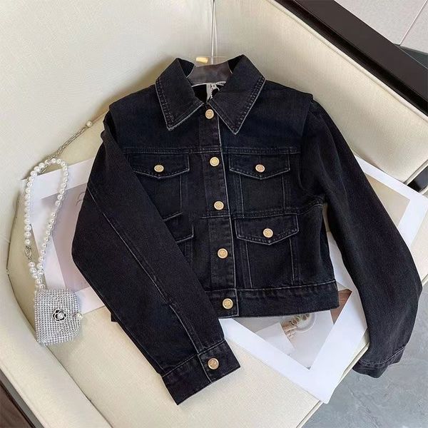 wt126-women's jackets brand designer retro denim jacket women 2022 spring new fashion versatile loose short jacket trend, Black;brown
wt126-women's jackets brand designer retro denim jacket women 2022 spring new fashion versatile loose short jacket trend, Black;brown