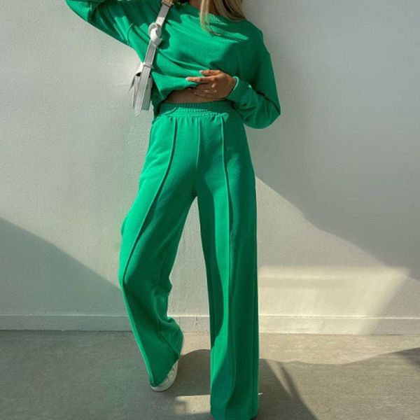 women's two piece pants autumn winter women's suit solid long sleeve o-neck hoodie casual streetwear fashion set loose trousers po, White
women's two piece pants autumn winter women's suit solid long sleeve o-neck hoodie casual streetwear fashion set loose trousers po, White