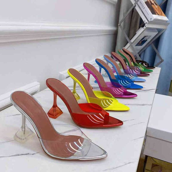 slippers transparent high heels thin heel square head summer crystal sandals fairy slippers for women 33mn, Black
slippers transparent high heels thin heel square head summer crystal sandals fairy slippers for women 33mn, Black